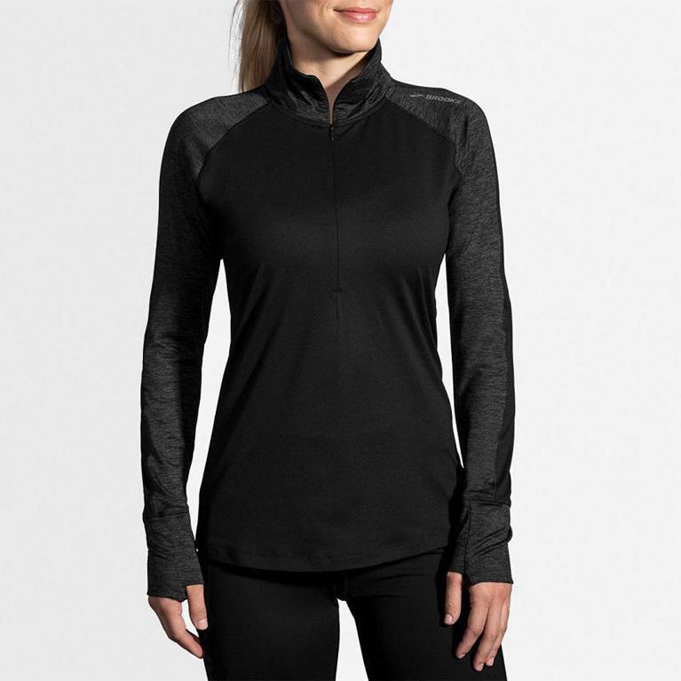 Brooks Dash Half Zip Löparjackor Dam 623094-HMT Grå